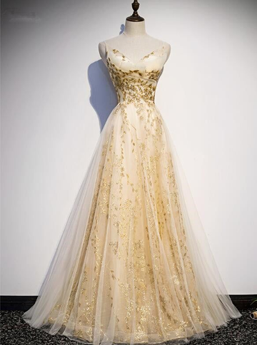 Beautiful Tulle Lace Long Evening Gown New Style Formal Prom Dress HZ1023